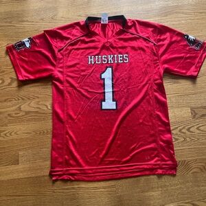 NIU Huskies Red Men's football jersey